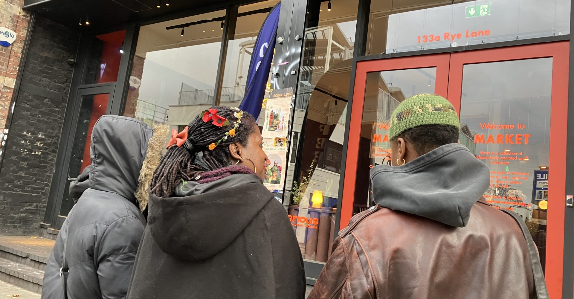 Group of a black women on Rye Lane